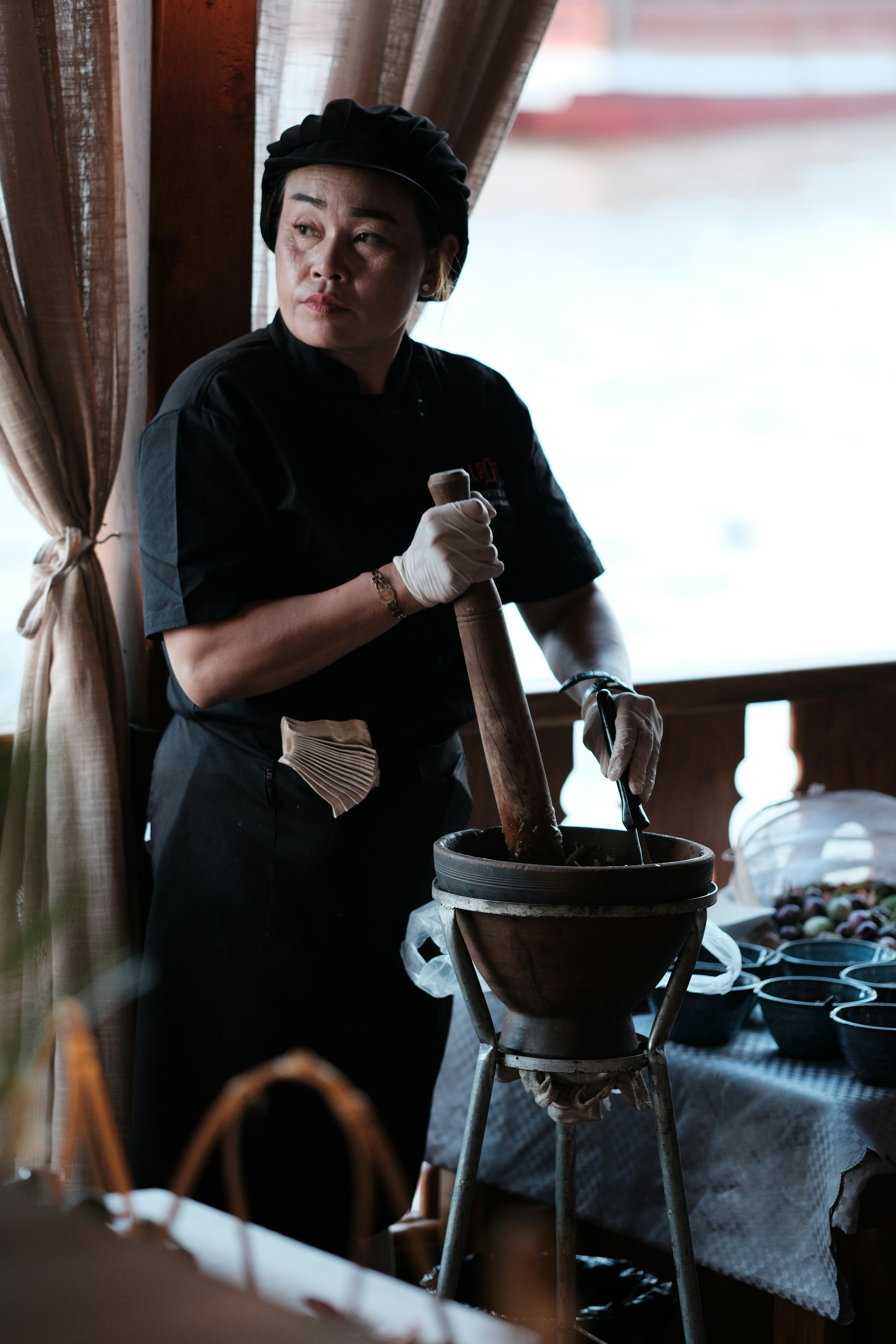 Inside the Warung Emas kitchen